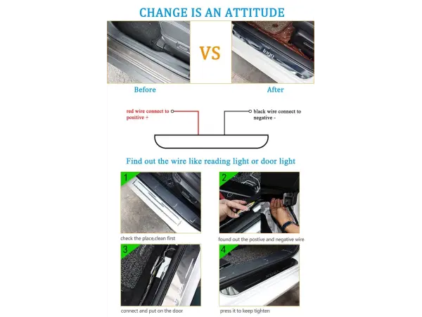 4x led dynamicke prahove listy predni i zadni pro audi a7 