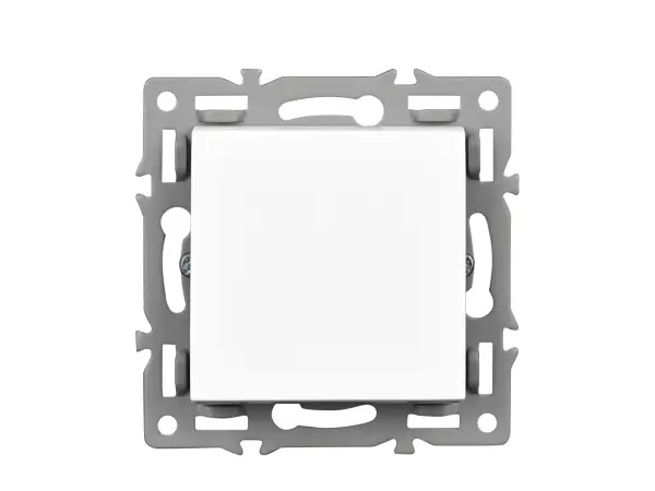 unic vypinac jednopolovy c.1 v ramecku 82mm, plast bily