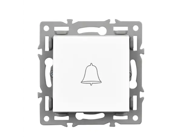 unic zvonek vcetne ramecku plast bily