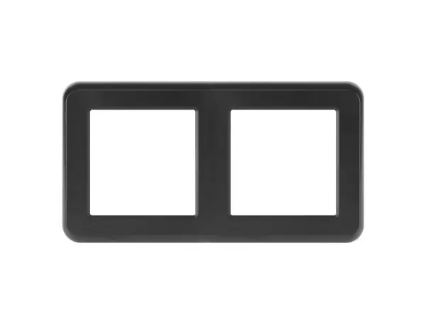 unic elektricka zasuvka 2x230v+usb+usb c 5v/2,1a plast cerna v ramecku 153mm