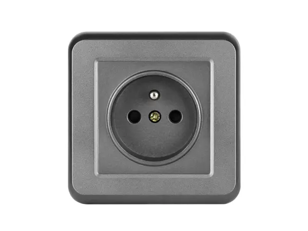 unic elektricka zasuvka 230v sedy plast