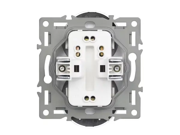 unic elektricka dvojzasuvka 2x230v cerna v ramecku 82mm, slitina hliniku cerna