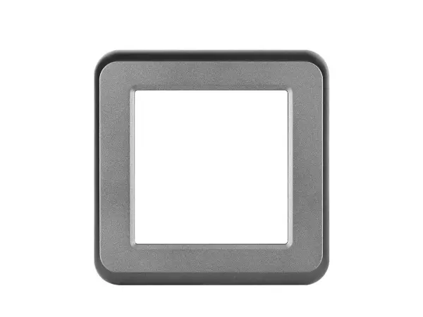 unic vypinac stridavy-schodistovy c.6 v ramecku 82mm, plast sedy