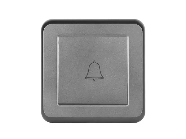 unic zvonek vcetne ramecku plast sedy