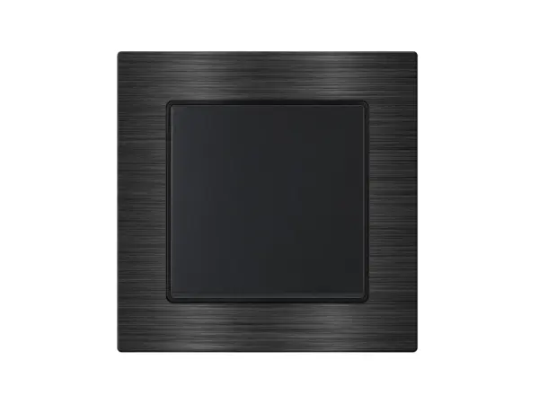 unic vypinac stridavy-schodistovy c.6 v ramecku 82mm, slitina hliniku cerny