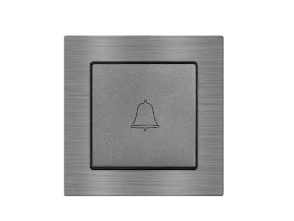 unic zvonek v ramecku slitina hliniku sedy