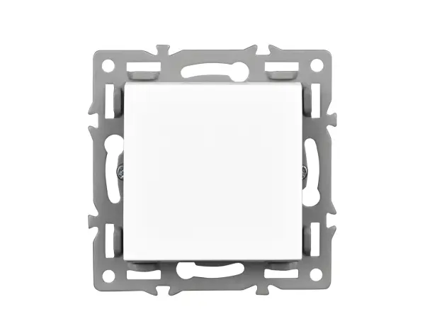unic modul mdv02 vypinac stridavy-schodistovy c.6,bily pro ramecek 82mm