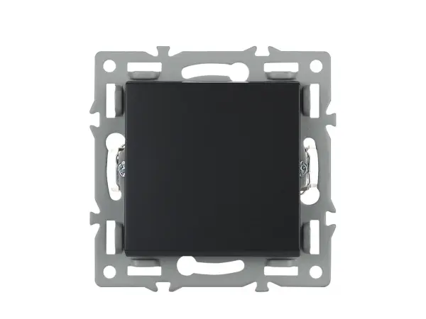 unic modul mdv01 vypinac jednopolovy c.1, cerny pro ramecek 82mm