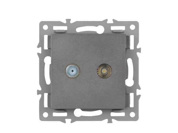 unic modul zasuvka sat+tv seda pro ramecek 82mm