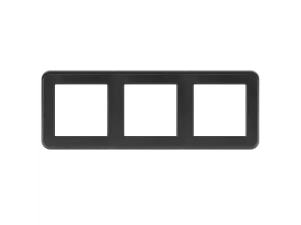 unic ramecek 224mm pro 3 moduly plast cerny