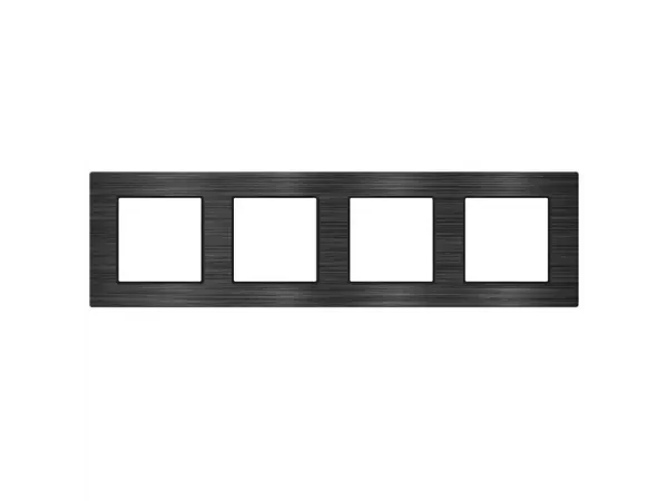 unic ramecek 295mm pro 4 moduly, slitina hliniku cerny