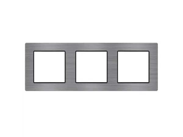 unic ramecek 224mm pro 3 moduly, slitina hliniku sedy