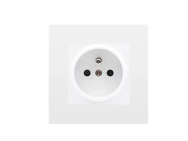 sran elektricka zasuvka 230v bila plast