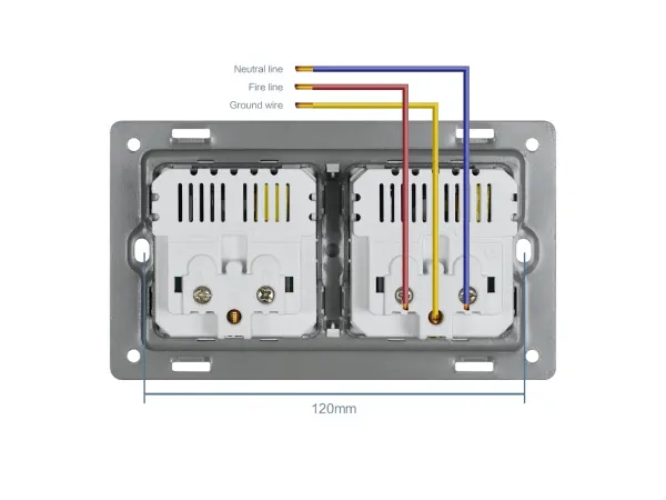 sran elektricka zasuvka 2x230v+4*usb 5v/2.1a plast bila vcetne ramecku