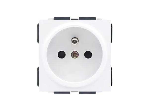 sran 4 zasuvka 2x230v+usb 5v/2,1a + 2x230v bily plast