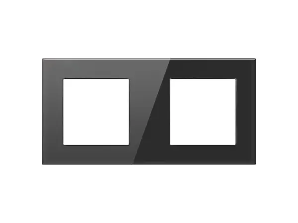 sran elektricka zasuvka 230v+2*usb + 4vypinac v ramecku, sklo cerny