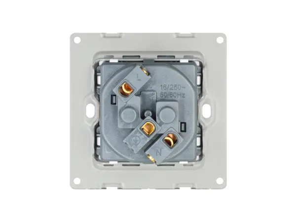 sran bily modul mdz230 zasuvka 230v 16a do ramecku 86mm