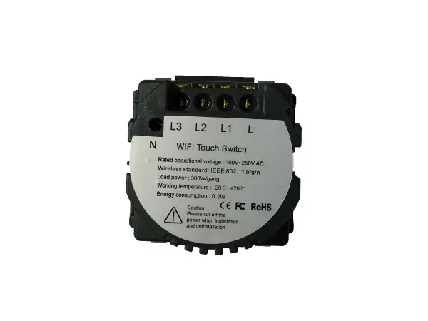 wifi ai chytry trojvypinac cerny