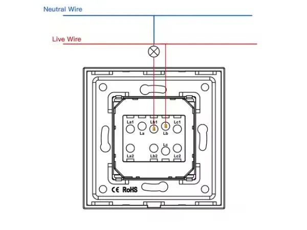 sran cerny modul mds03p 3vypinac do ramecku 86mm