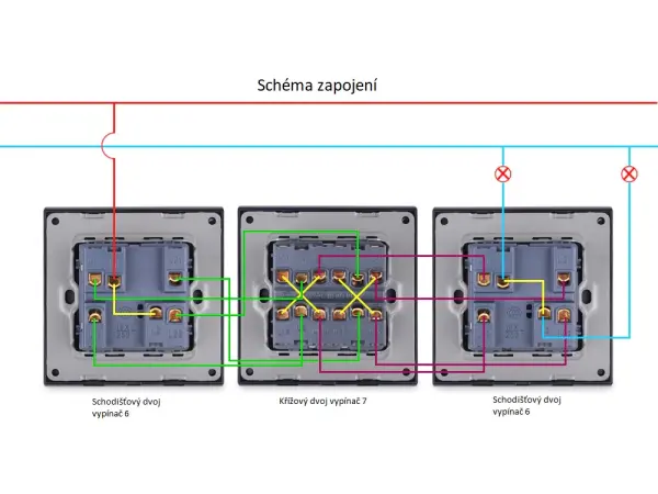sran sedy modul mds02p 2vypinac do ramecku 86mm