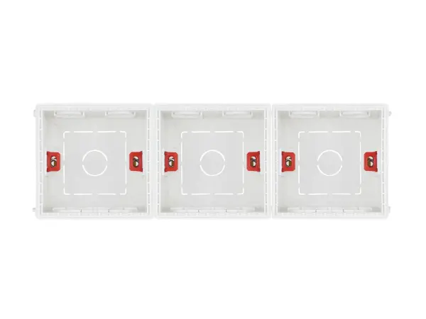 sada 3 montaznich krabicek pro moduly sran 86x86x50mm