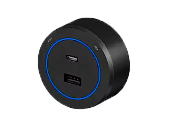 voltline zasuvkovy modul usb+usb-c cerny (68x30mm) pro nastenne listy