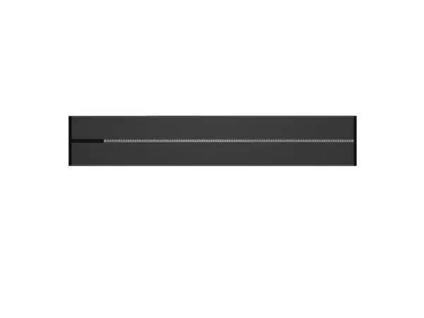 voltline povrchova zasuvkova lista 100cm cerna pro 5-10 zasuvkovych modulu