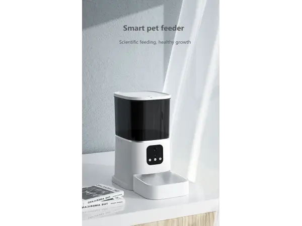 wifi krmitko pro domaci mazlicky s kamerou 1080p, tuya/smart life