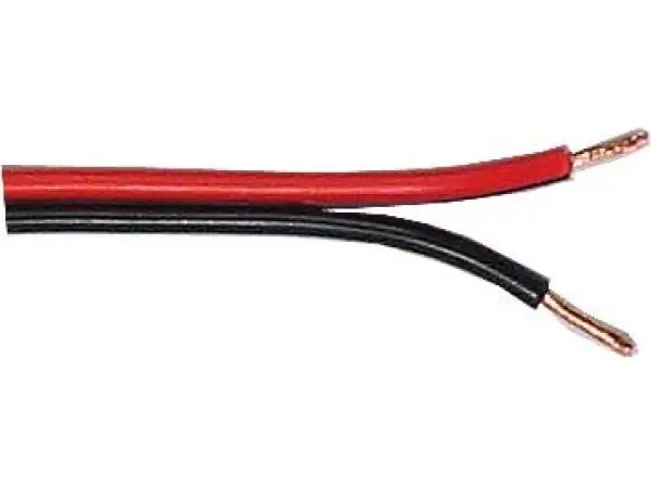 dvojlinka 2x0,75mm2 cca 18awg cernocervena