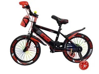 �ern� d�tsk� kolo 16" s �erven�mi detaily pro bezpe�nou j�zdu