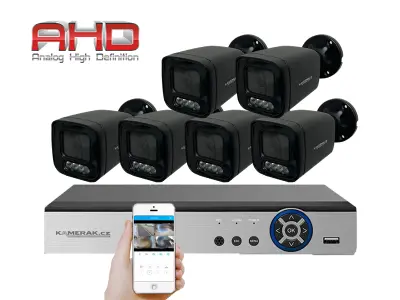 6 kamerov� syst�m AHD HE6-56E 5Mpx