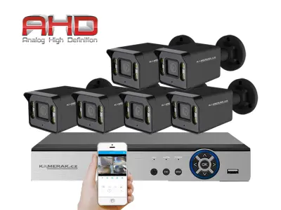 6 kamerov� syst�m AHD HE6-57E 5Mpx