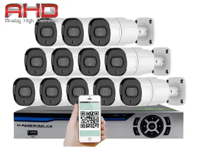 12 kamerov� syst�m AHD HE12-63E 5Mpx