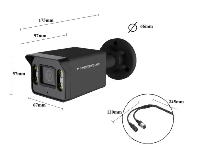 Venkovn� AHD kamera:�KAMERAK.cz AHD-57E 5MPx pro dohledov� syst�m