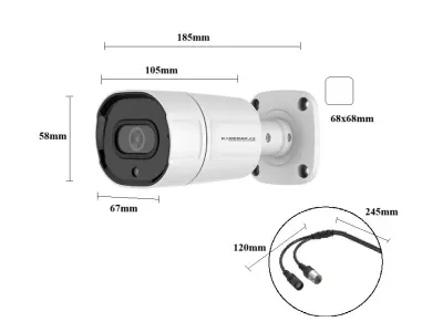 Venkovn� AHD kamera:�KAMERAK.cz AHD-63E 5MPx pro dohledov� syst�m