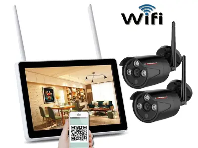 Bezdr�tov� 2 kamerov� syst�m WIP2-153B 13"LCD 3MPx