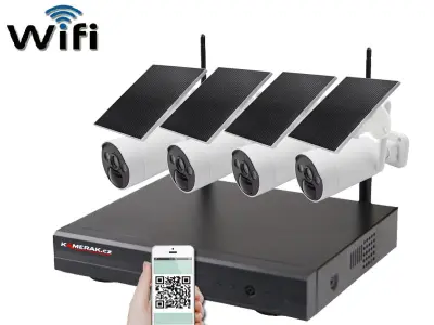 Bezdr�tov� sol�rn� kamerov� syst�m WIP4-210B 4MPx � dokonal� ochrana va�eho majetku