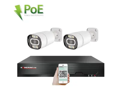 2 kamerov�  syst�m PoE IP XM-208D 8Mpx