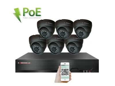6 kamerov� syst�m PoE IP XM-611D 8MPx