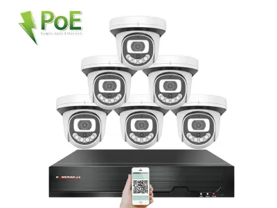 6 kamerov� IP syst�m 4K PoE IP XM-612D 8MPx 