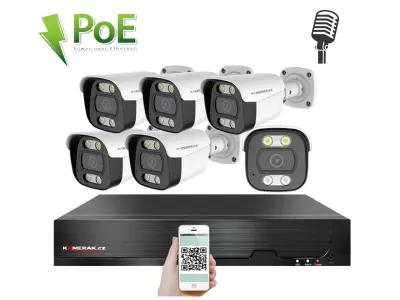 6 kamerov� syst�m PoE IP  XM-614D 8MPx