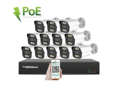 12 kamerov� syst�m PoE IP XM-1214B 4MPx
