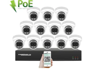 12 kamerov� IP syst�m 4K PoE IP XM-1209D 8MPx 