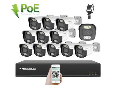 12 kamerov� syst�m PoE IP XM-1214D 8MPx