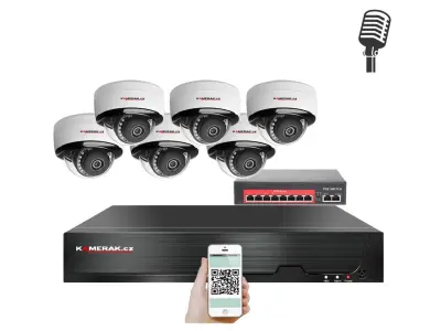 6 kamerov� IP syst�m IP XM-605D-Ext. 8MPx s extern�m PoE nap�jen�m