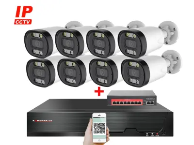 8 kamerov� IP syst�m IP XM-813B-Ext. 4MPx s extern�m PoE nap�jen�m