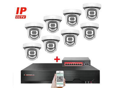 8 kamerov� IP syst�m IP XM-812D-Ext. 8MPx s extern�m PoE nap�jen�m