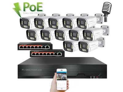 12 kamerov� IP syst�m IP XM-1206B-Ext. 4MPx s extern�m PoE nap�jen�m