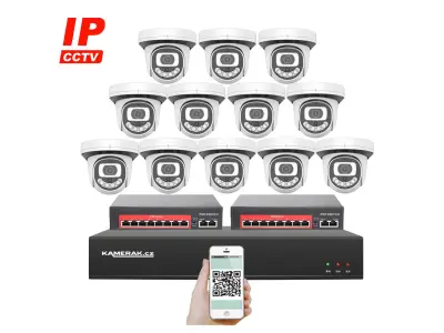 12 kamerov� IP syst�m IP XM-1212B-Ext. 4MPx s extern�m PoE nap�jen�m