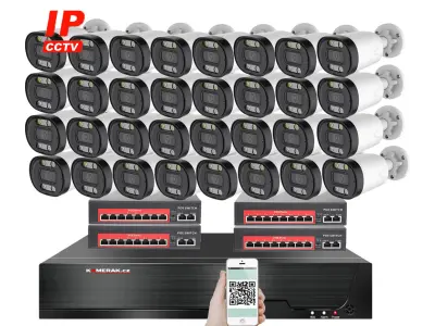 32 kamerov� IP syst�m IP XM-3213B-Ext. 4MPx s extern�m PoE nap�jen�m